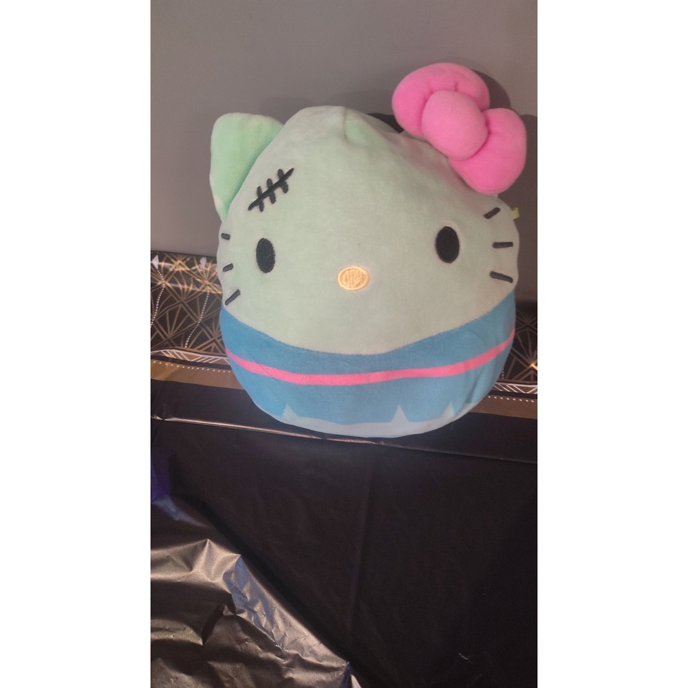 Squishmallows Hello Kitty Zombie Halloween Plush Mint Green Sanrio 8 inch